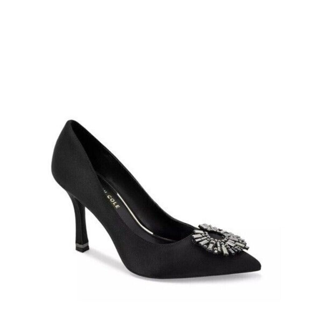 Kenneth Cole New York Women's Pointed-Toe Pump  Romi Starburst Black shoes Med 8